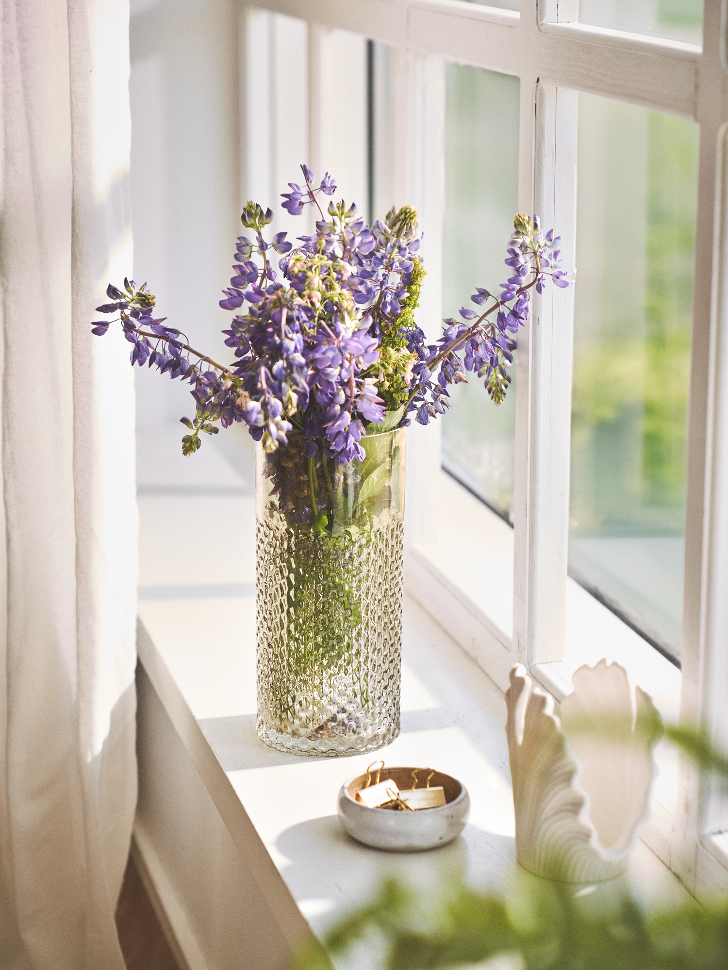 Vase Glass. Ø11 x 24 cm.