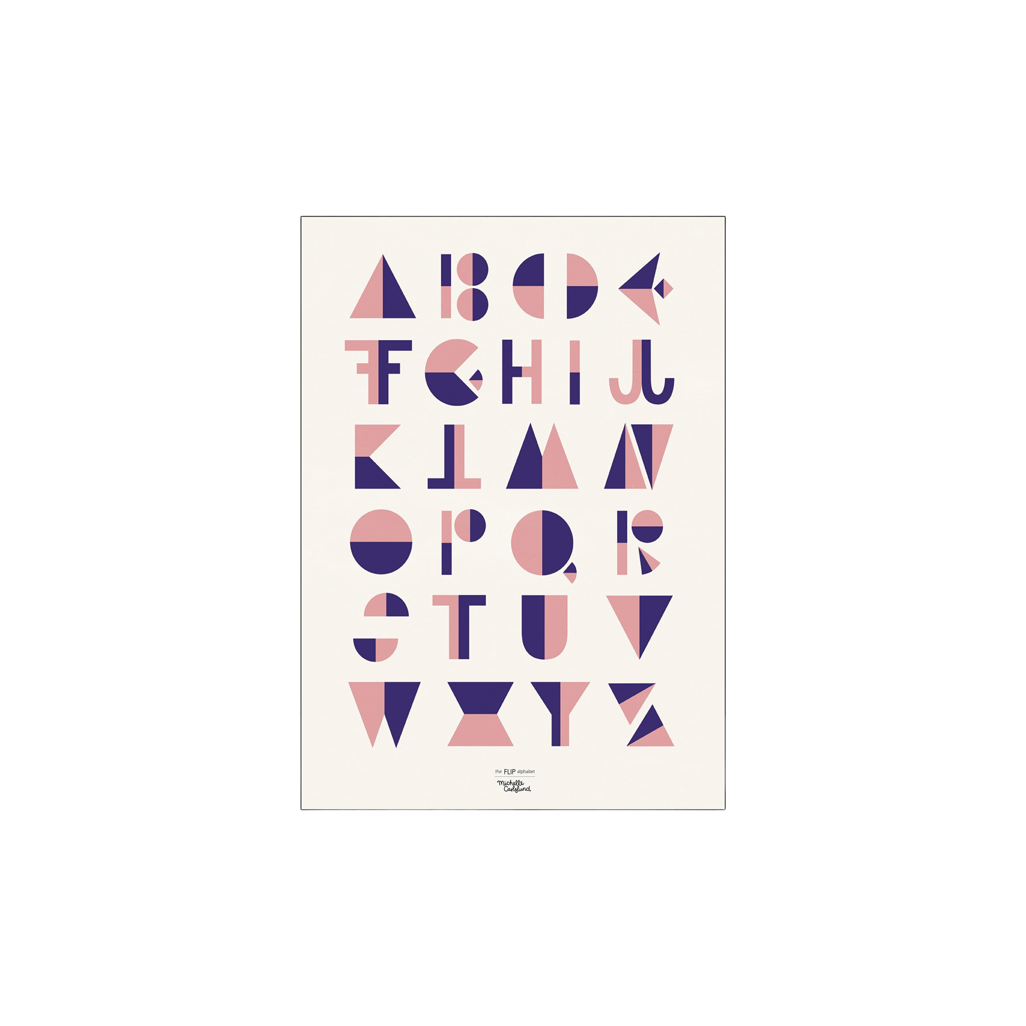 Flip pink 50 x 70 Michelle Carlslund.