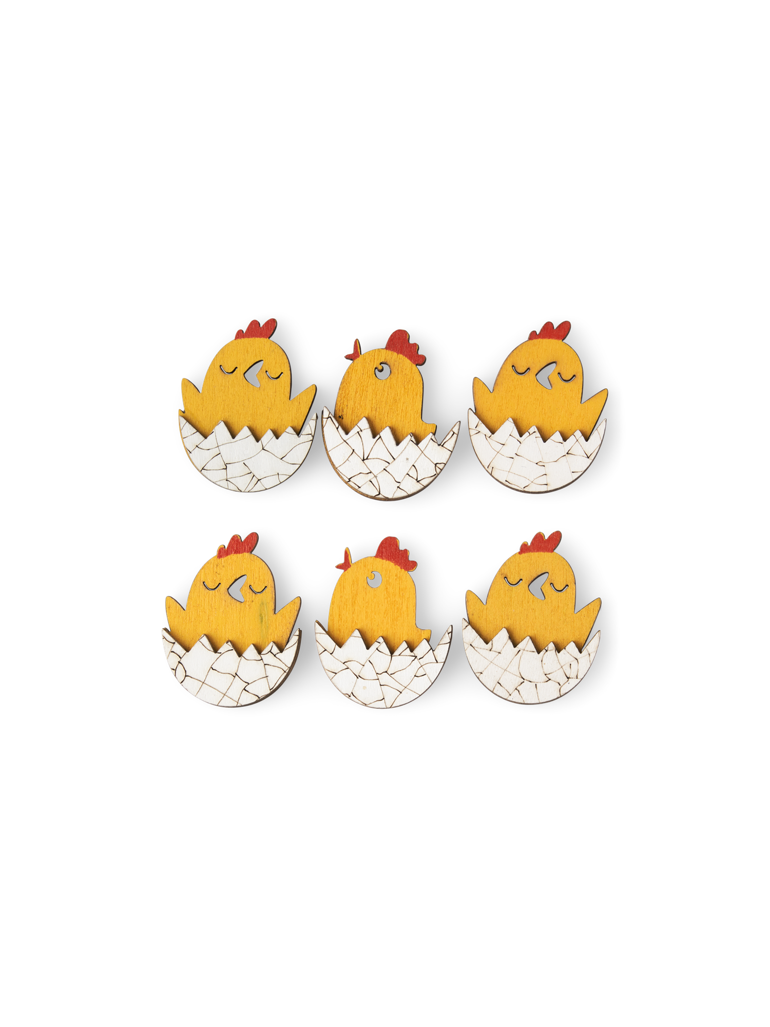 Easter stickers Poplar wood. 6 pcs.