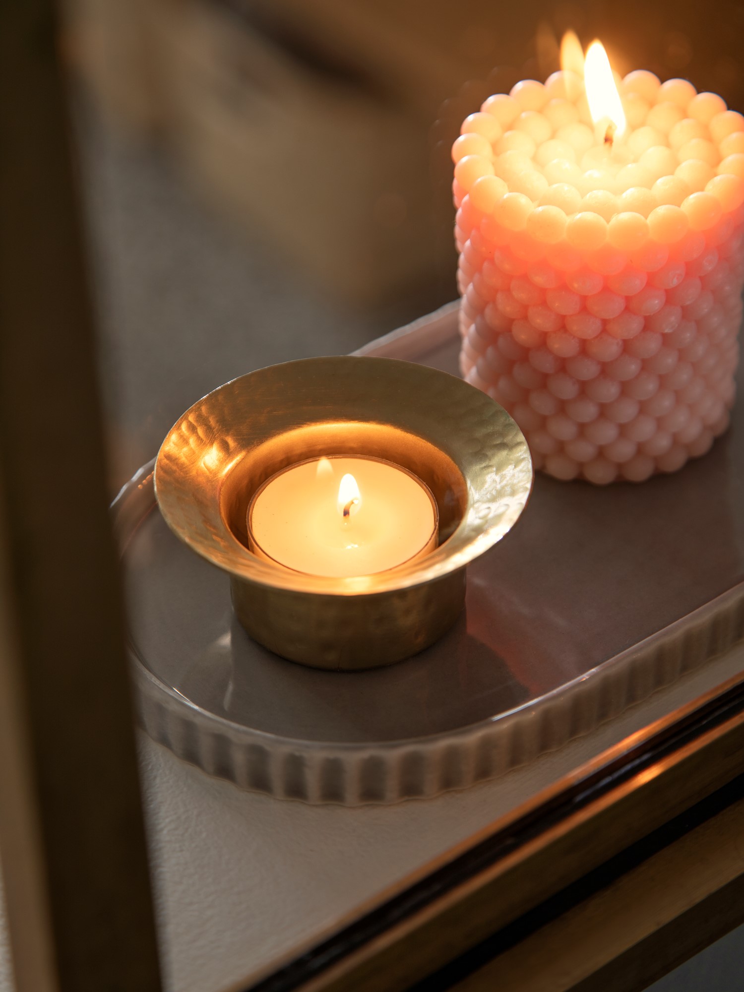 Tealight holder Iron. Ø7.2 x 3 cm.