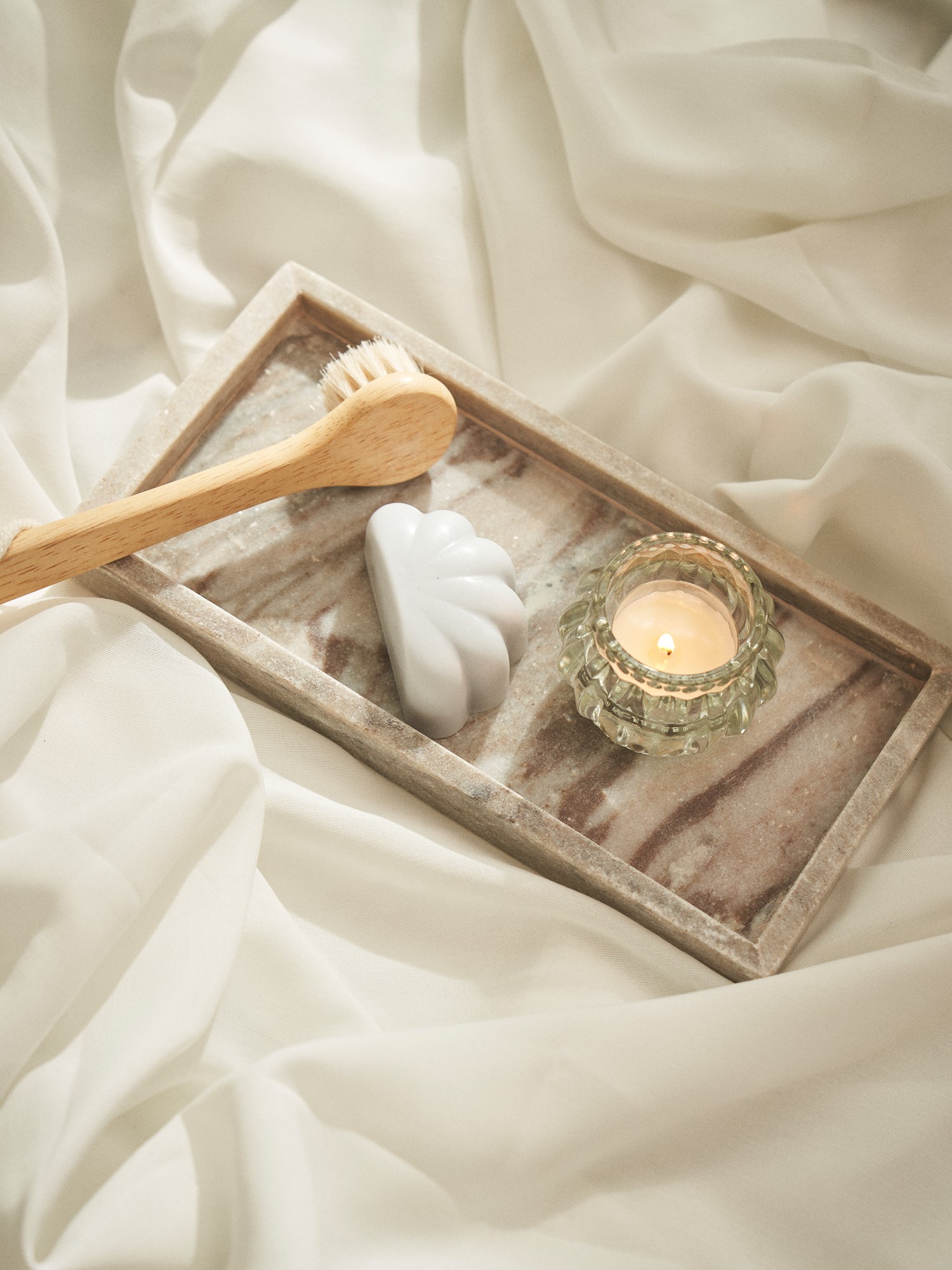 Decorative tray Marble. 25 x 12 cm.