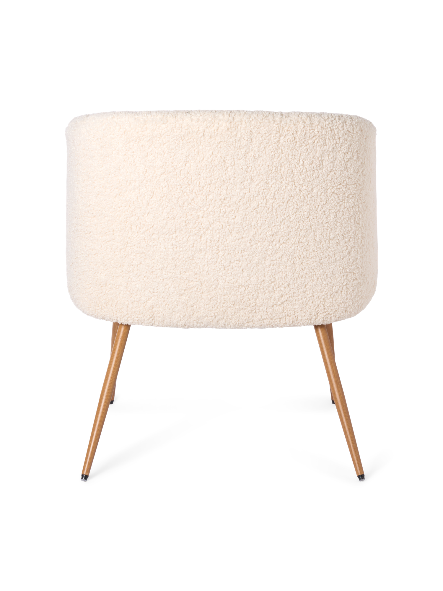 Lounge chair with teddy fabric 68.5 x 67 x 78.5 cm.