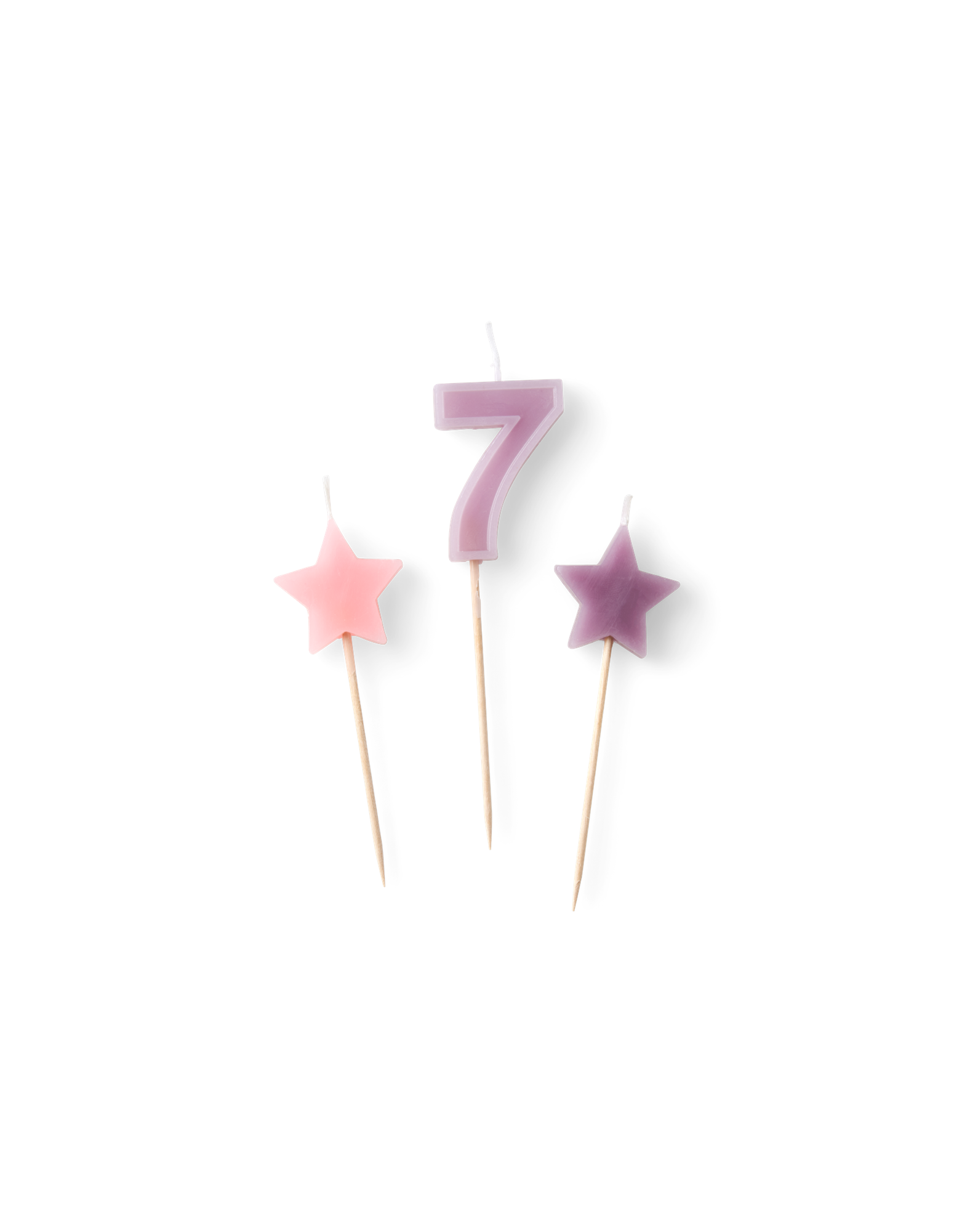 Cake candles Paraffin wax. 3 pcs.