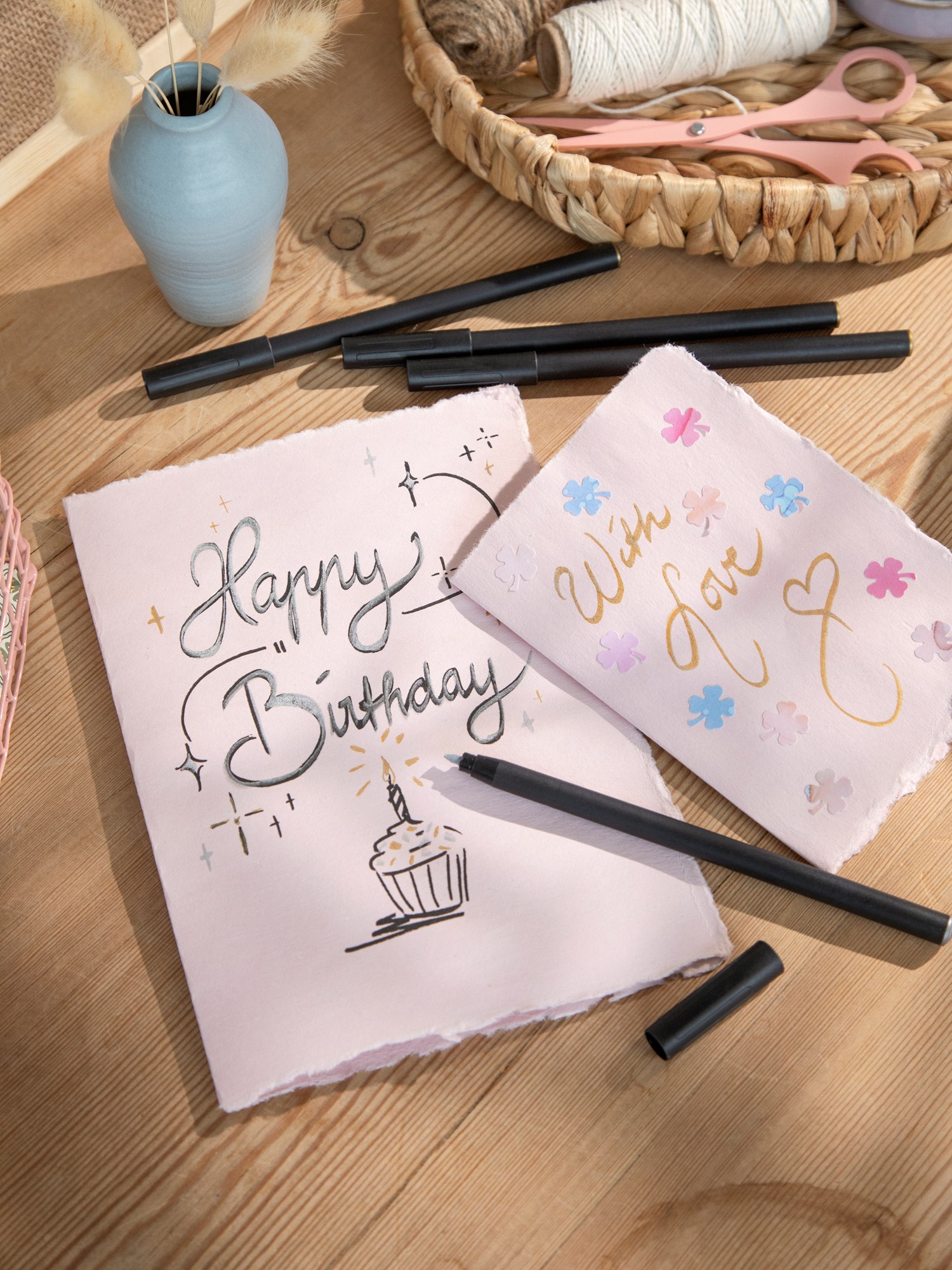 Calligraphy set Water-based ink. 2.0/3.5/5.0 mm. 3 pcs.