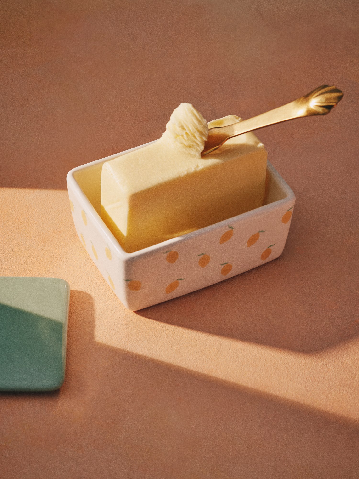 Butter dish Dolomite. 12.5 x 9 cm.