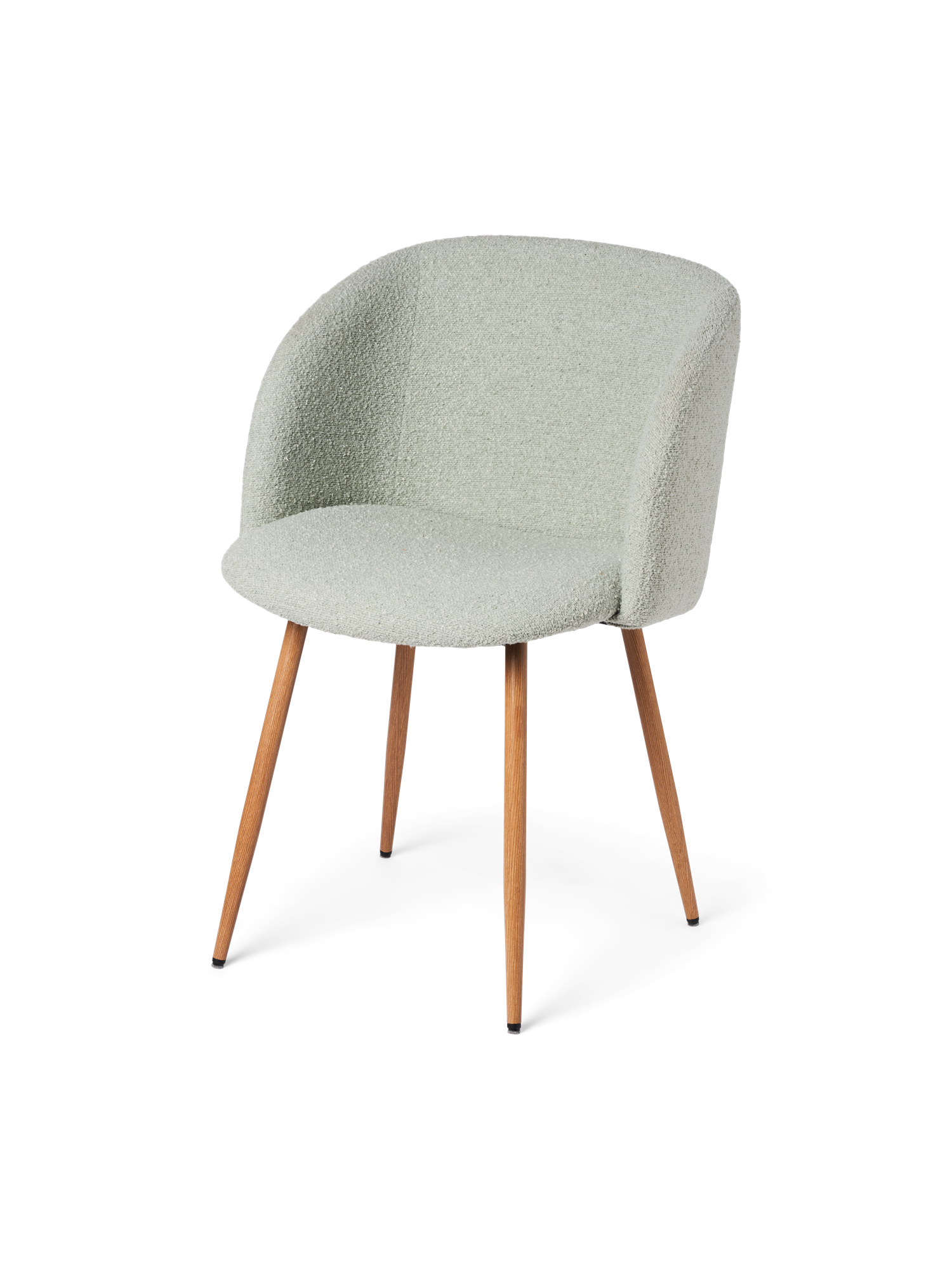 Chair with bouclé fabric 81 x 56.5 x 54 cm.