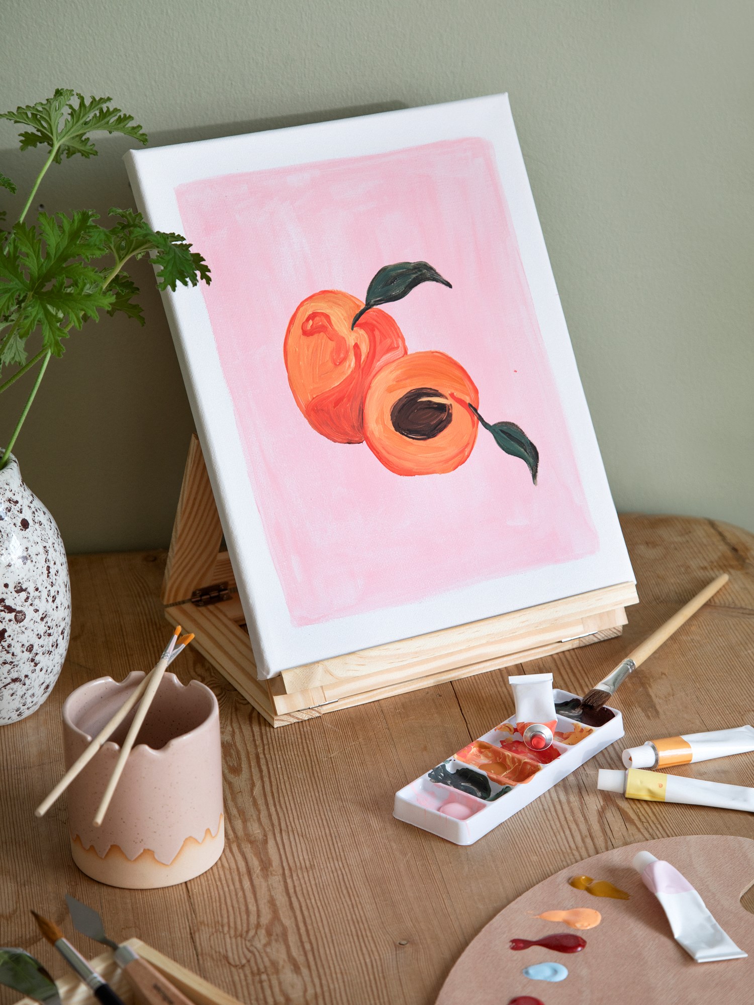 Canvas and painting set 20 parts.