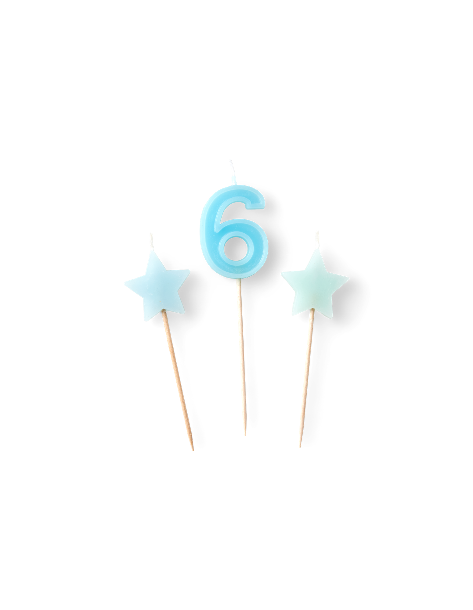 Cake candles Paraffin wax. 3 pcs.