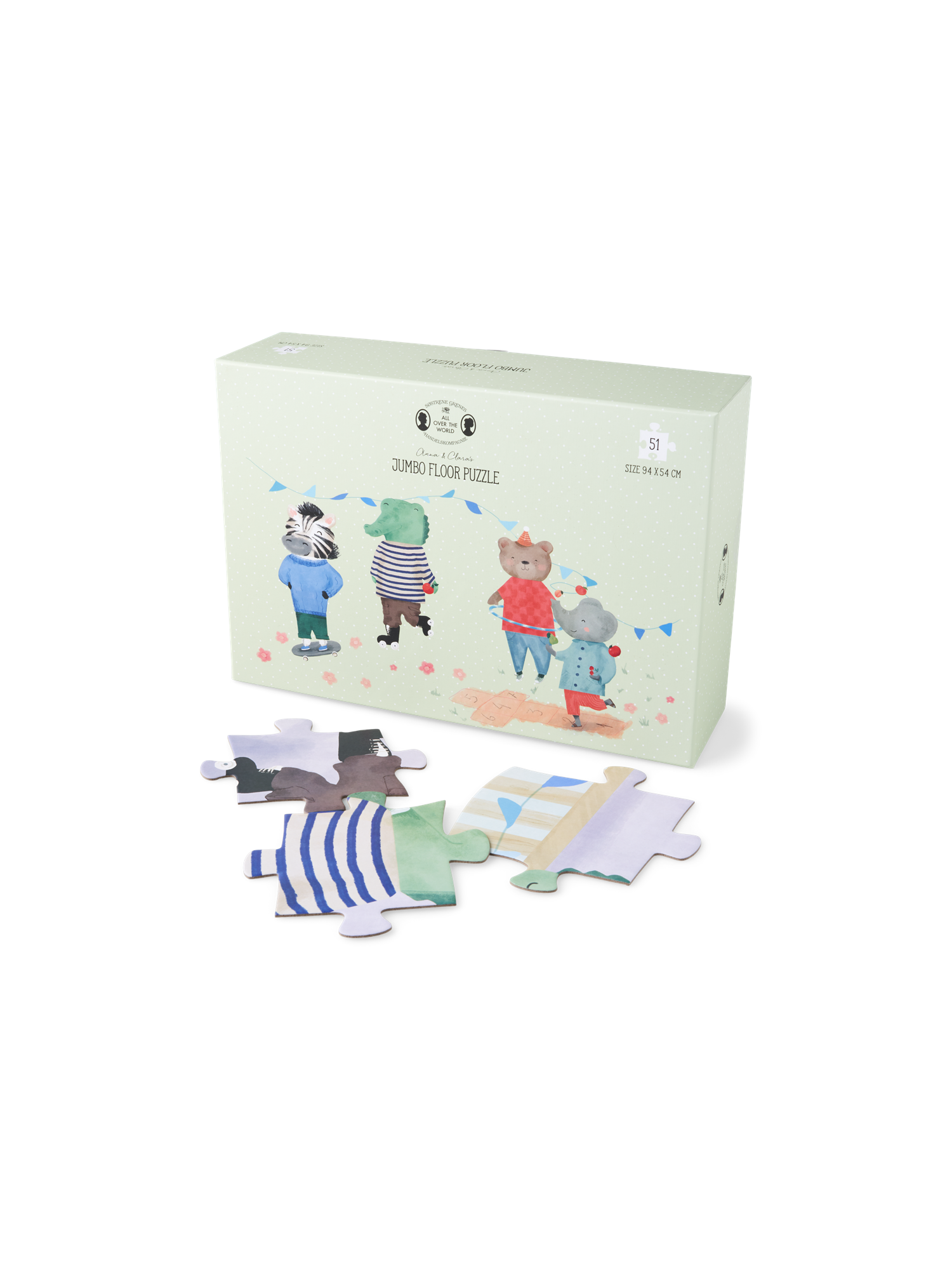 Jumbo puzzle 51 pcs Cardboard. 94.5 x 54 cm. 51 pieces.