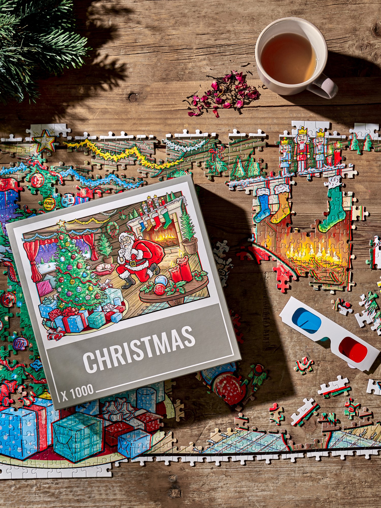 3D Jigsaw Puzzle Christmas 1000 pcs Paper. 68 x 48.5 cm.