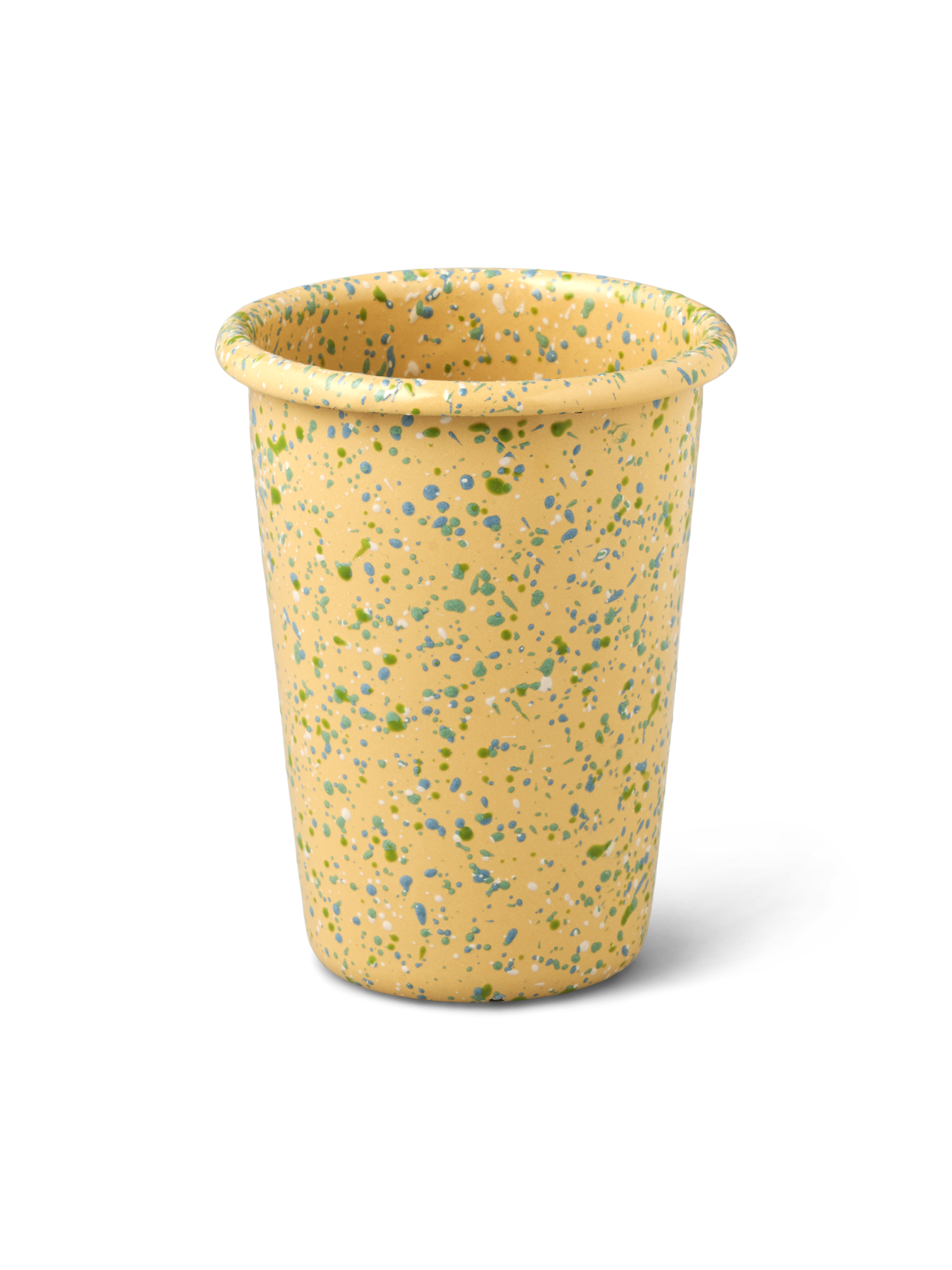 Flow Fest tumbler - yellow Enameled steel. 400 ml.
