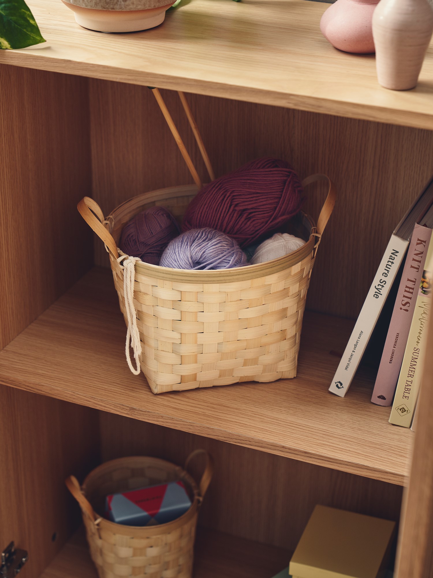 Basket Bamboo. 16 x 16 x 14 cm.