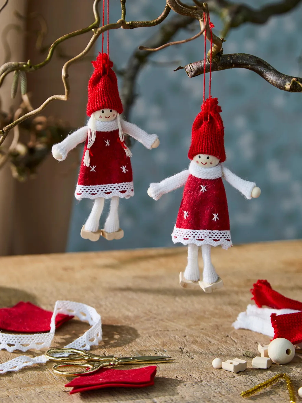 Kit de loisirs créatifs avec lutins de Noël