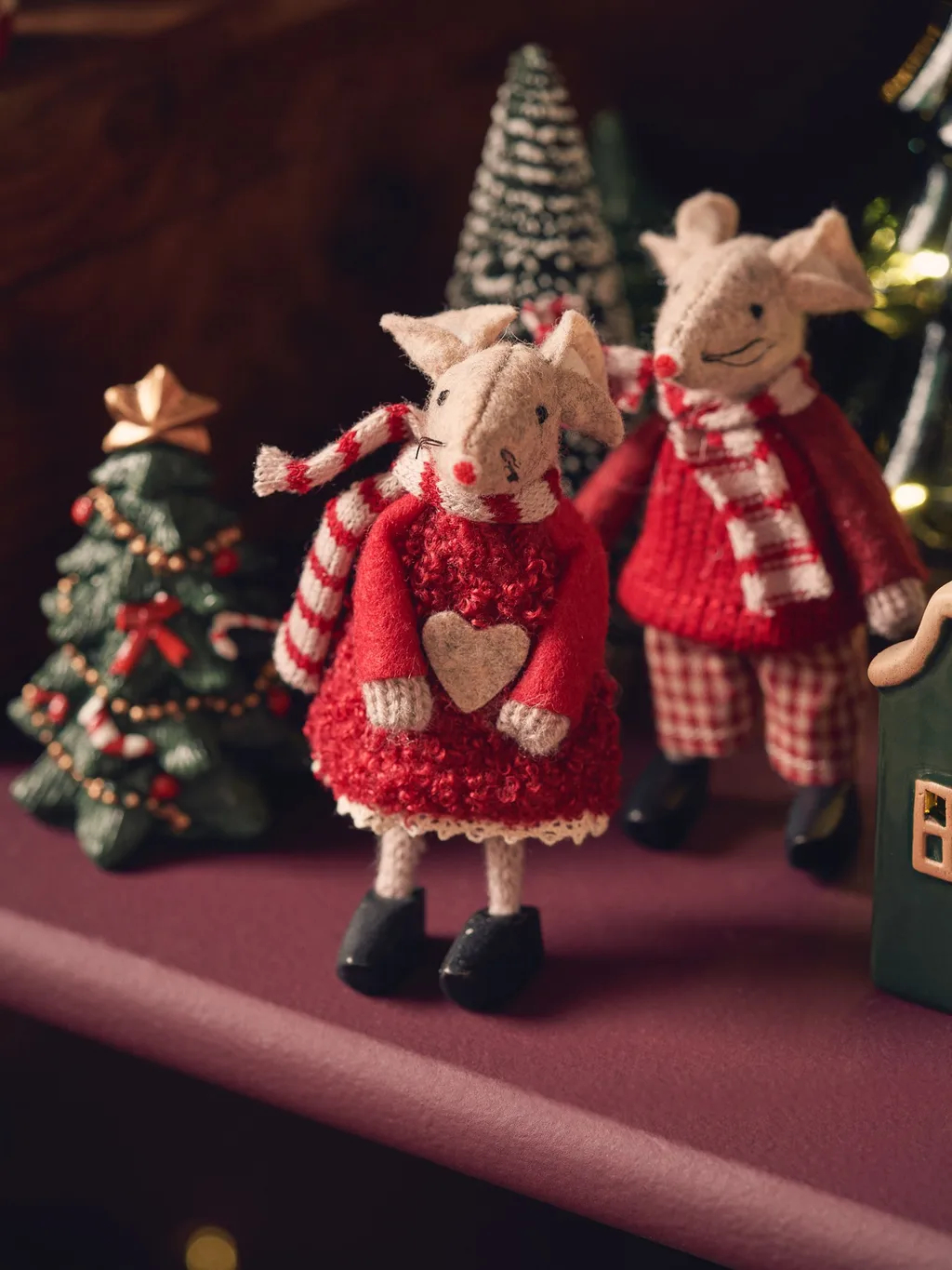 Souris de Noël décorative