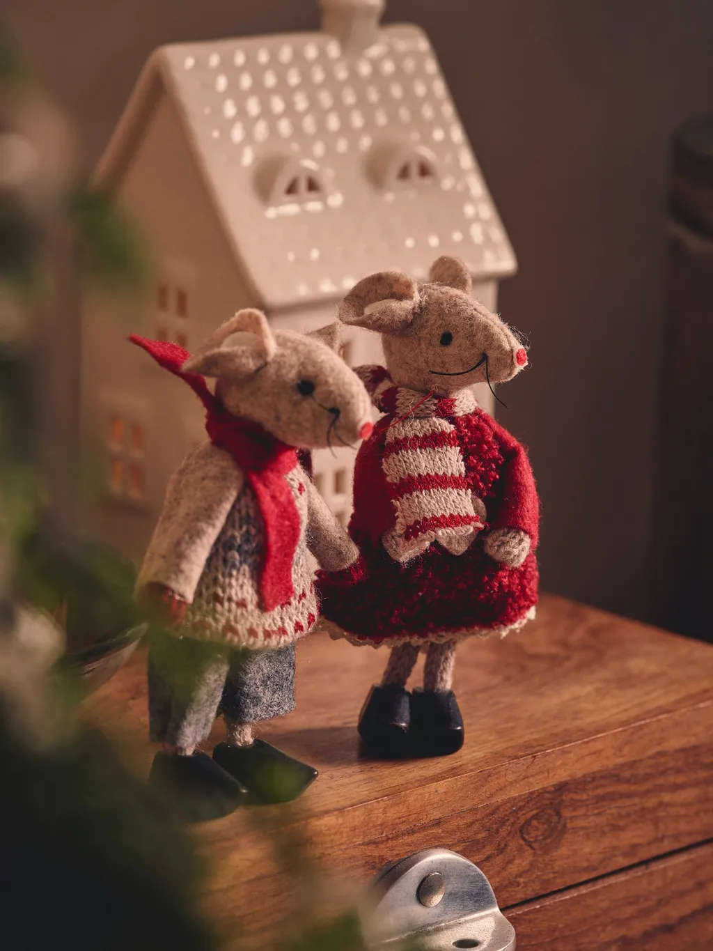 Souris de Noël décorative