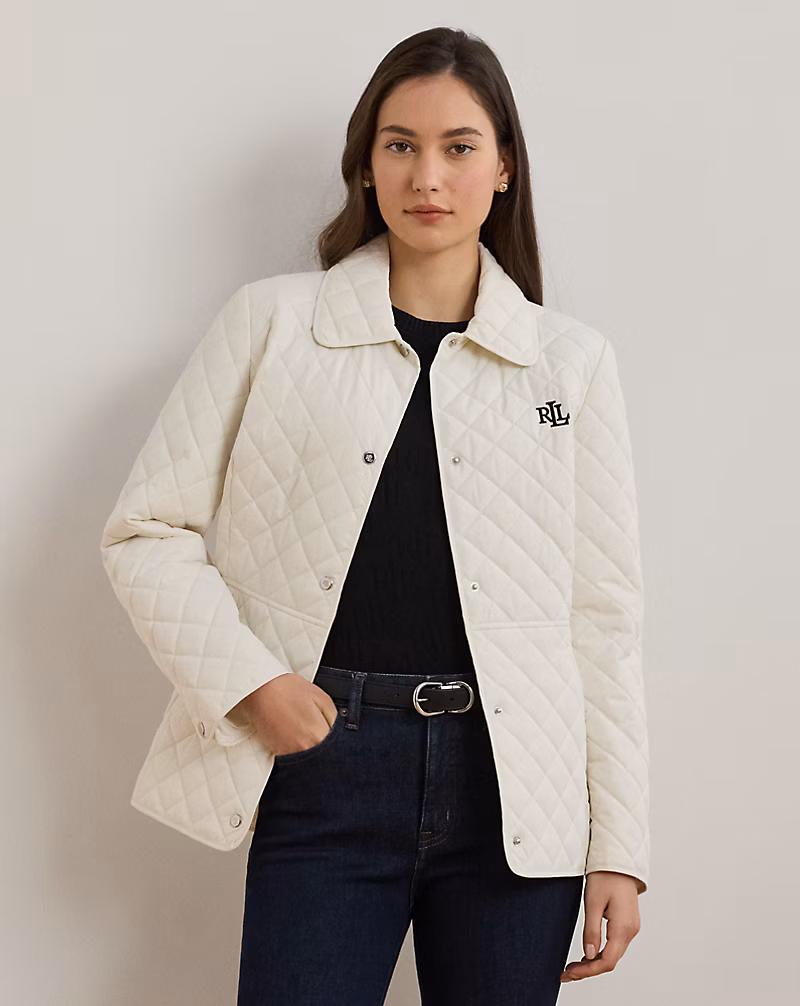 Diamond-Quilted Jacket