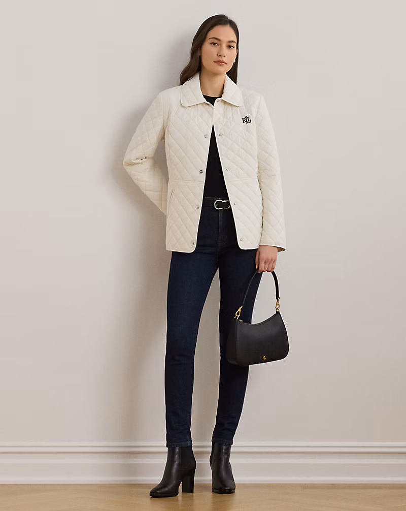 Diamond-Quilted Jacket