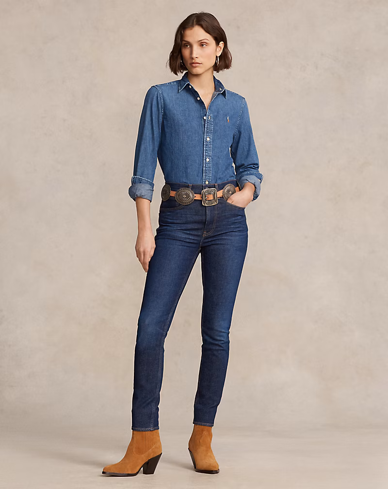 Slim Fit Denim Shirt