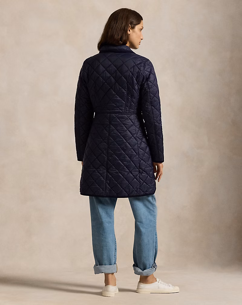 Water-Repellent Quilted Coat