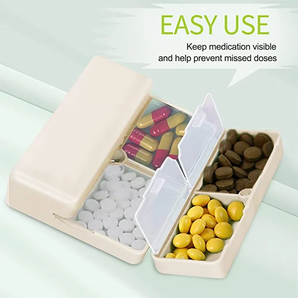 Daily Pill Organizer, 7 Compartments Portable Pill Case Travel Pill Organizer -🔥FREE SHIPPING