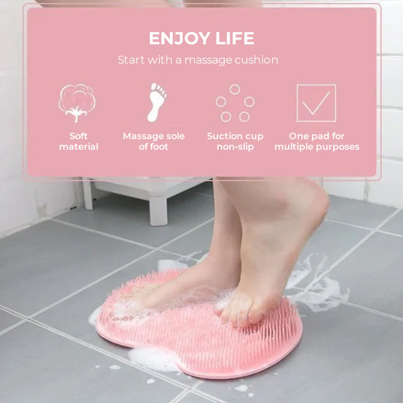Shekie Shower Foot & Back Scrubber Massage Pad