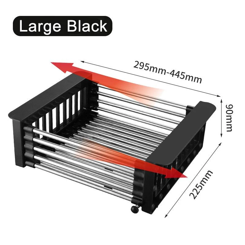 Extend kitchen sink drain basket
