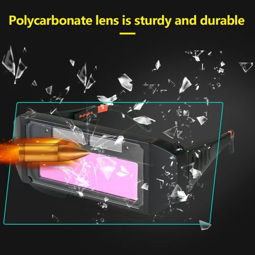 Auto Dimming Welding Glasses (With 5 lenses)