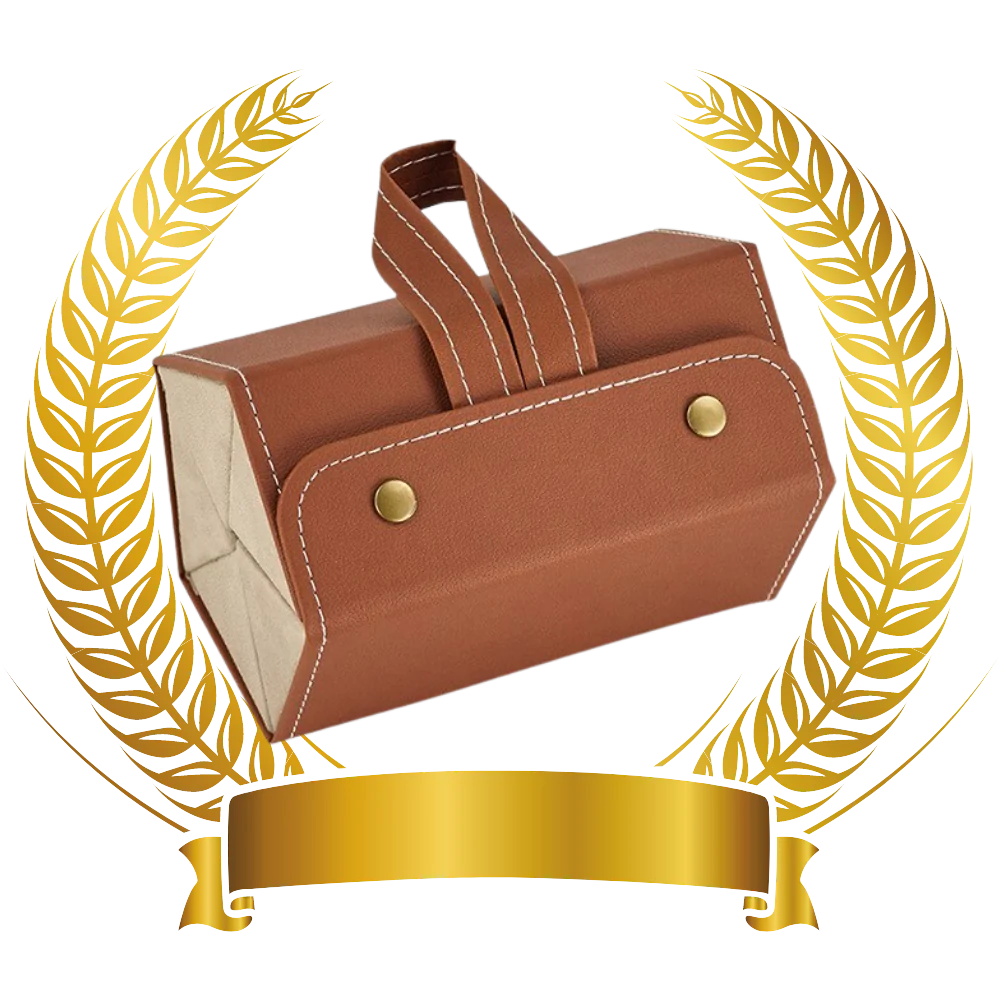 Multiple Glasses Leather Storage Case
