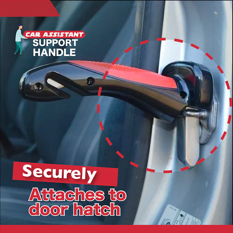 All-in-One Car Cane Door Handle and Mobility Aid with Built in LED Flashlight
