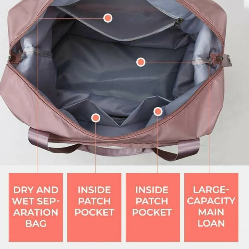 Large capacity folding travel bag