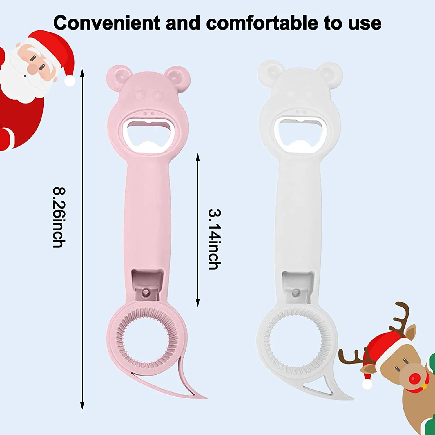 Multifunctional 4-in-1 Bottle Opener