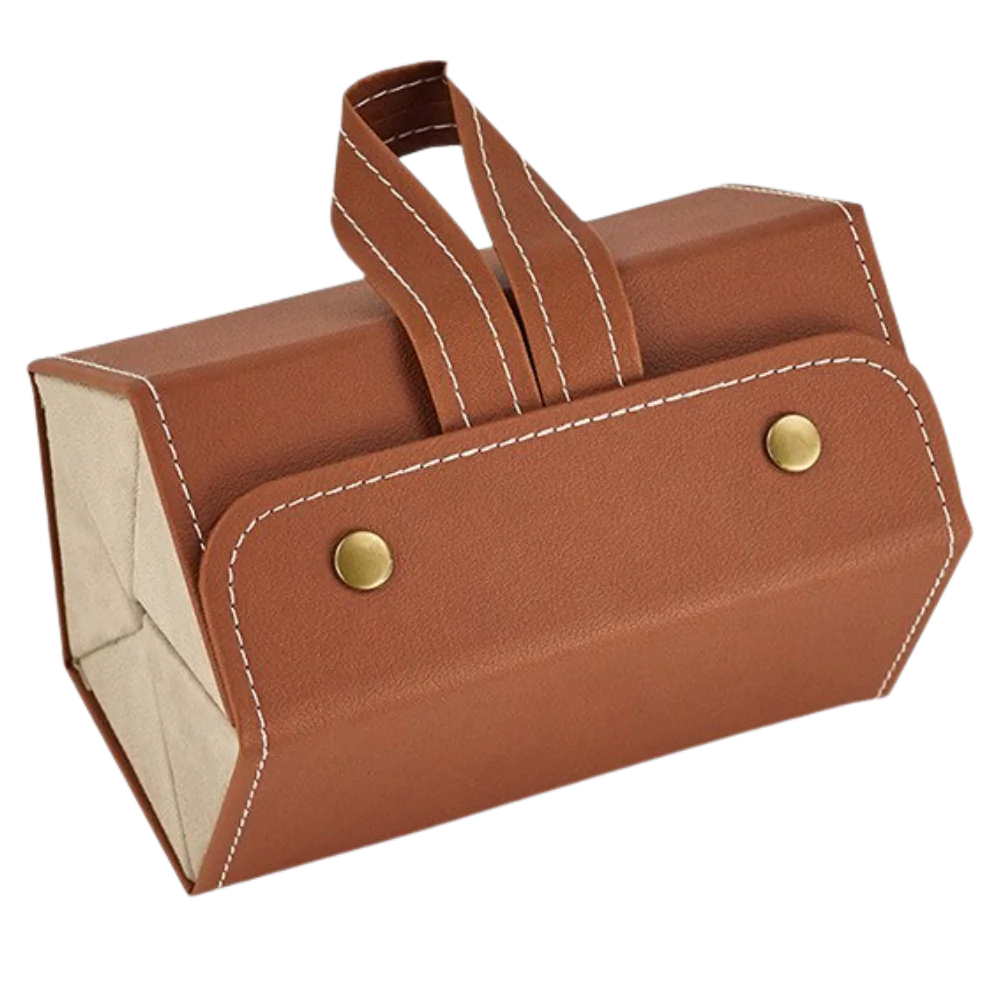 Multiple Glasses Leather Storage Case