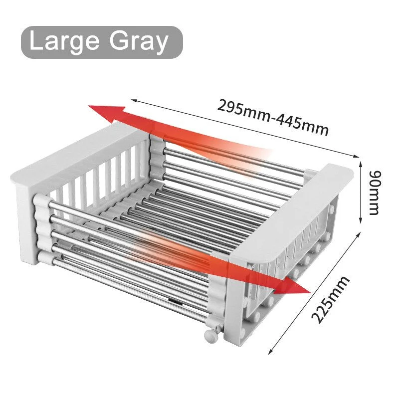 Extend kitchen sink drain basket
