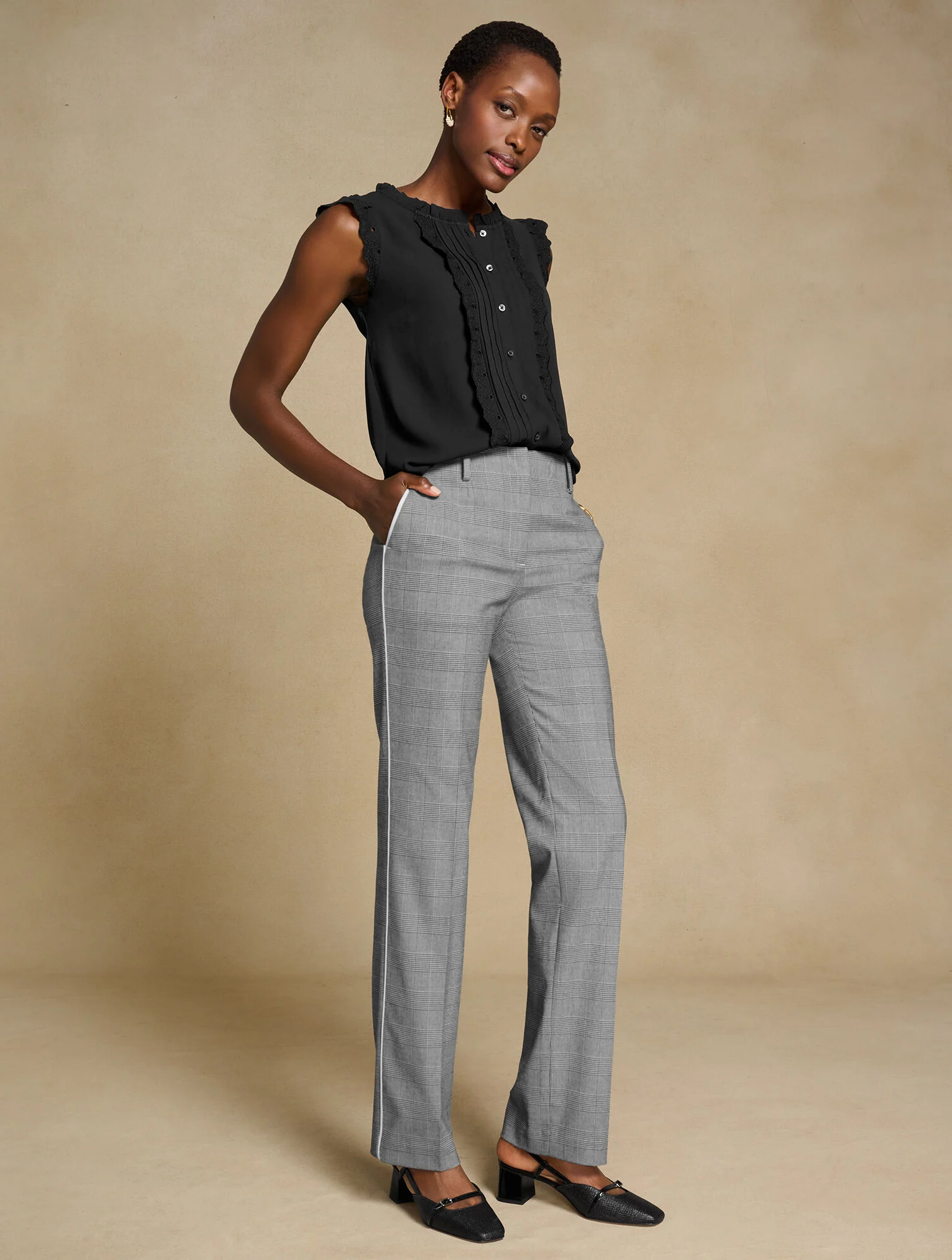 Talbots Southampton Straight Leg Pants - Lucetta Glen Plaid