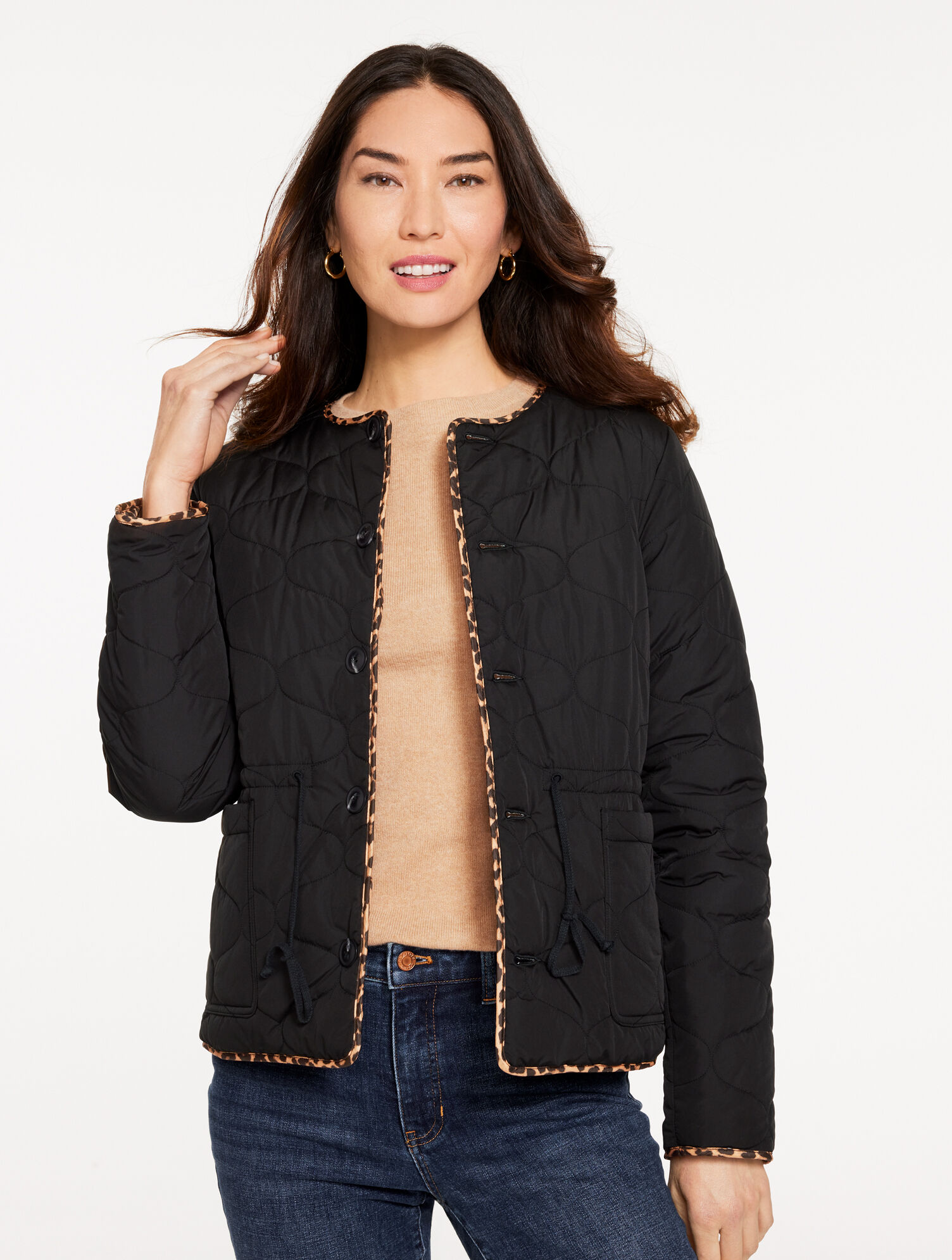 Quilted Reversible Jacket - Allover Animal