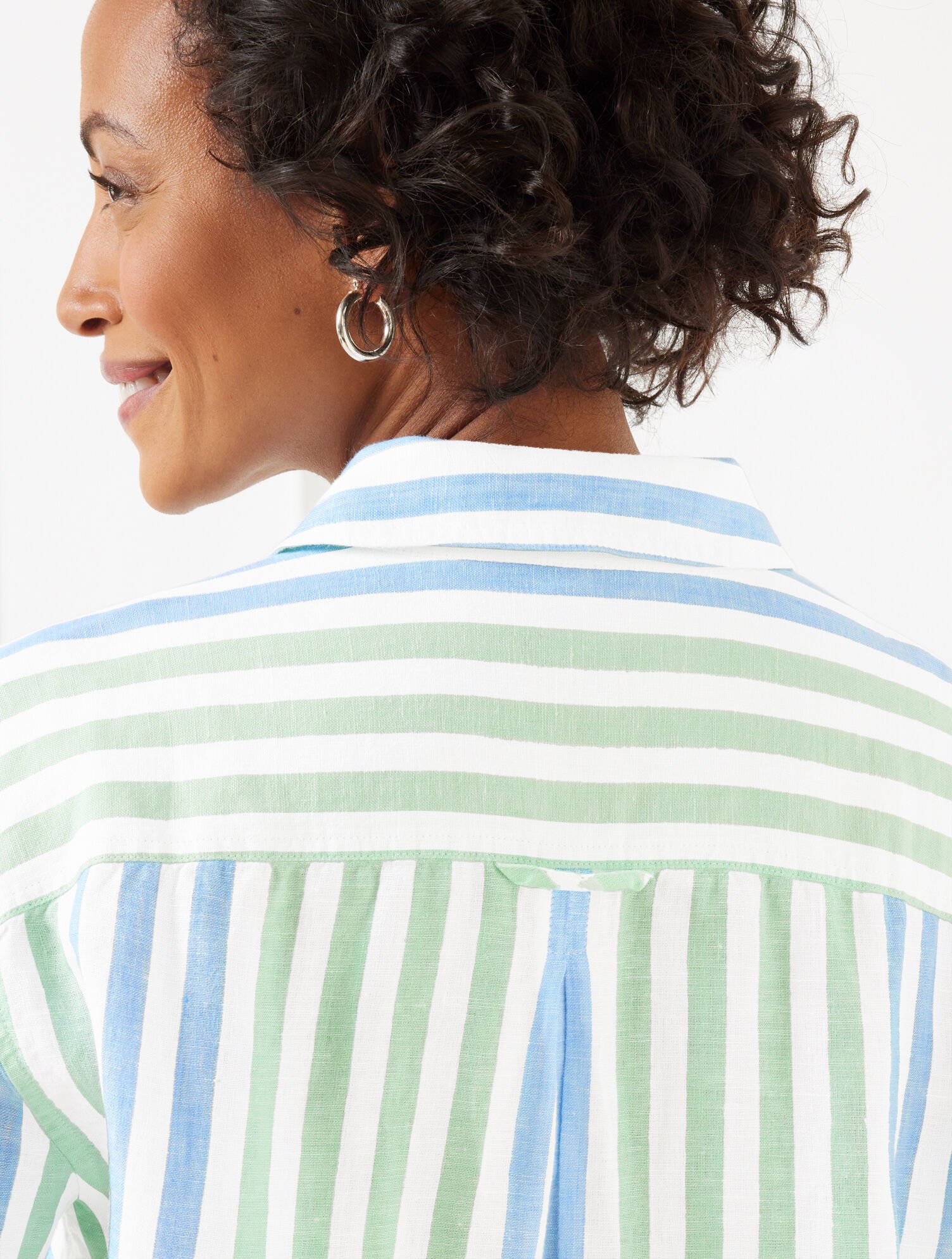Linen Shirt - Playful Stripe