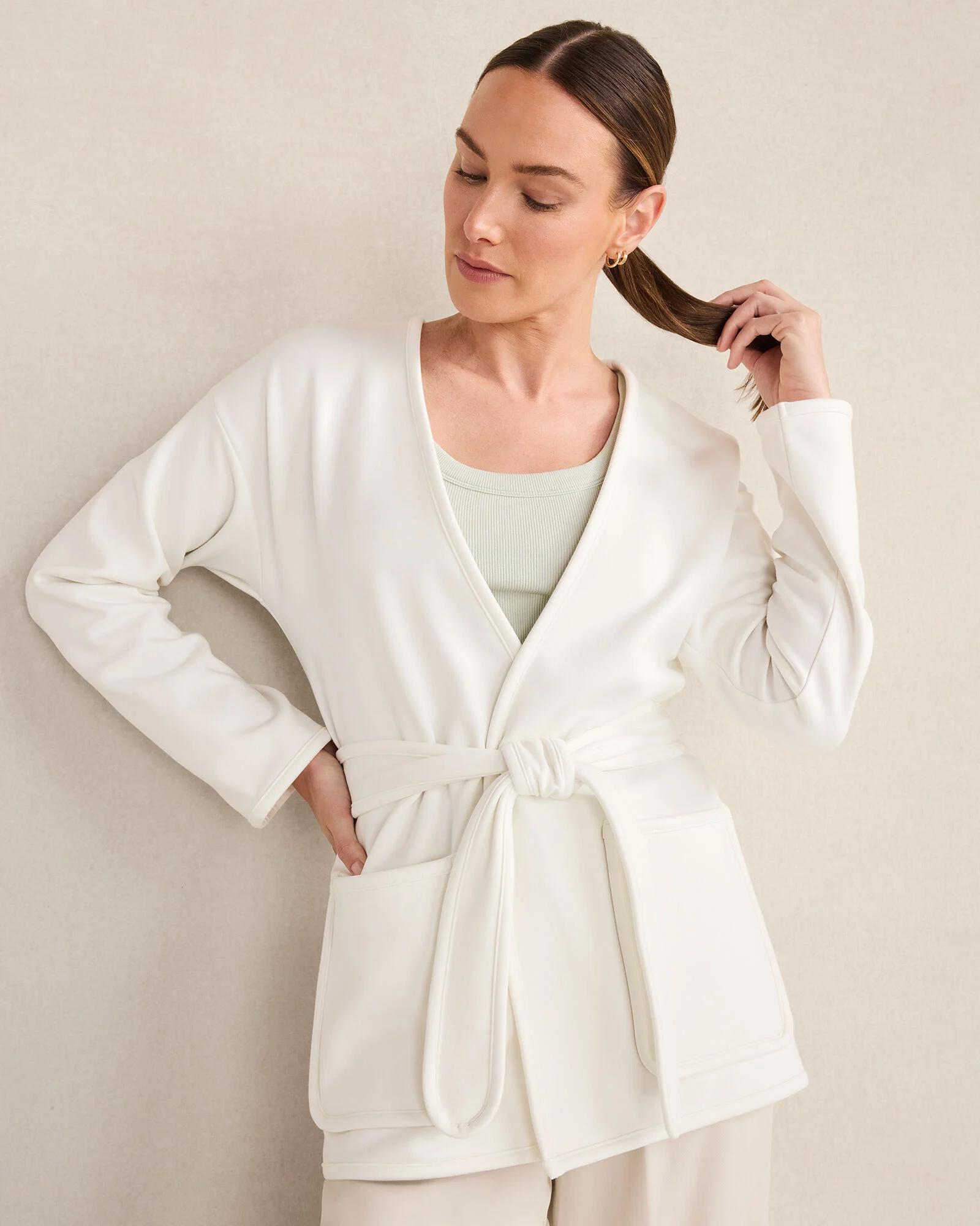 Soft-Brushed Fleece Wrap