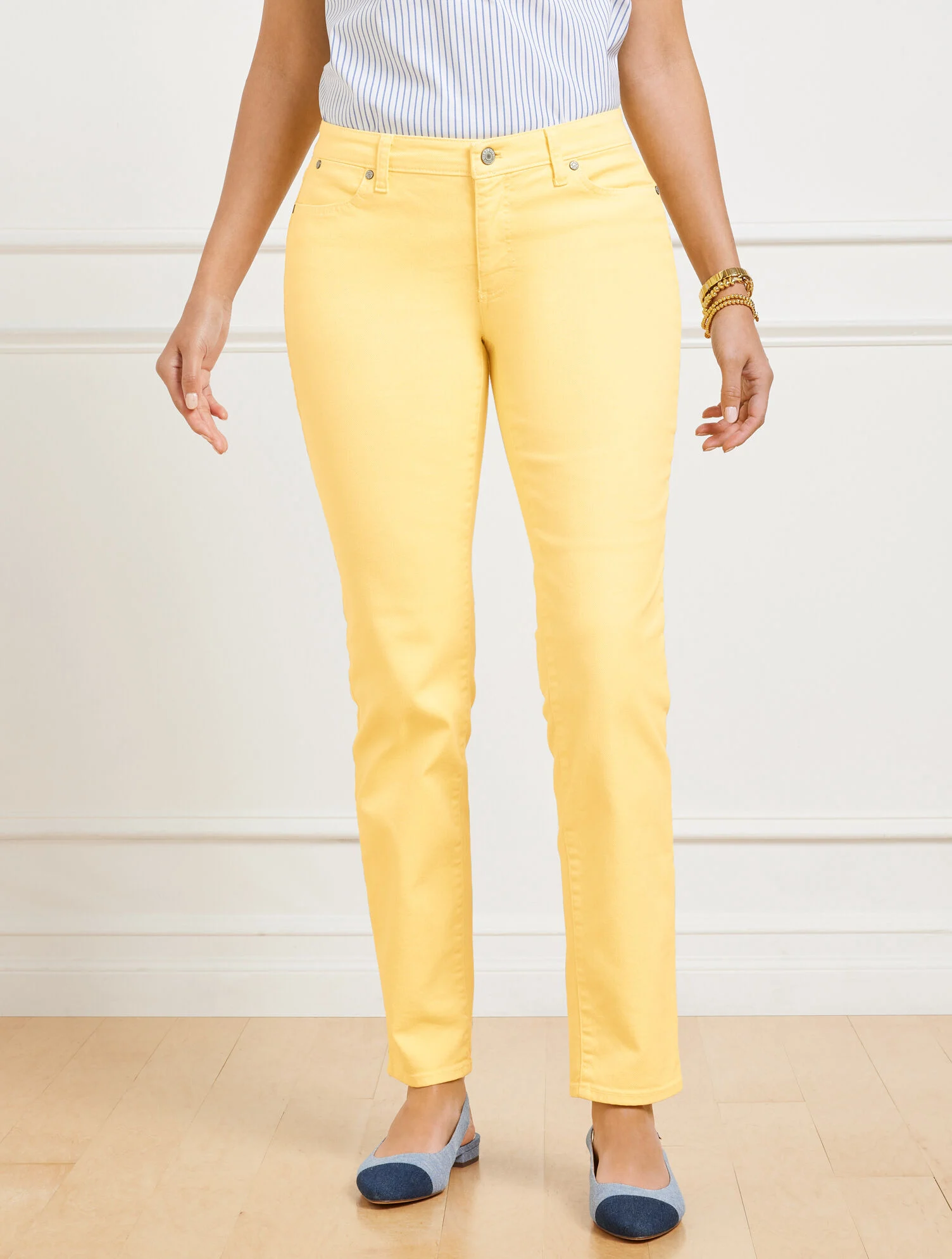 Slim Ankle Jeans - Garment Dye - Curvy Fit