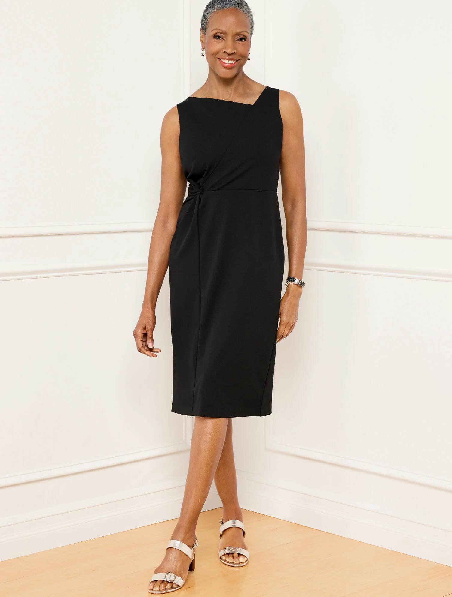 Twist Detail Sheath Dress