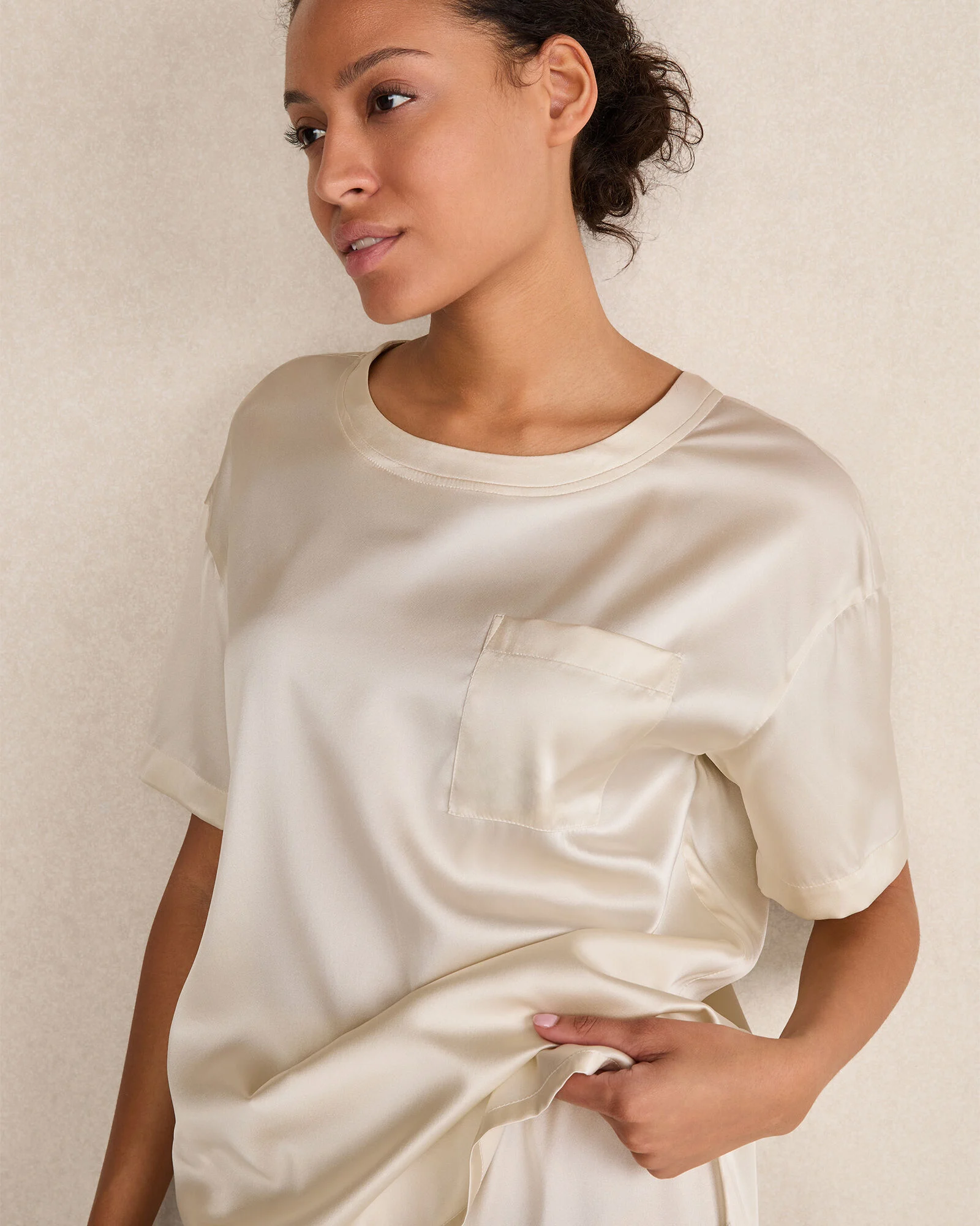 Washable Silk Sleep Top