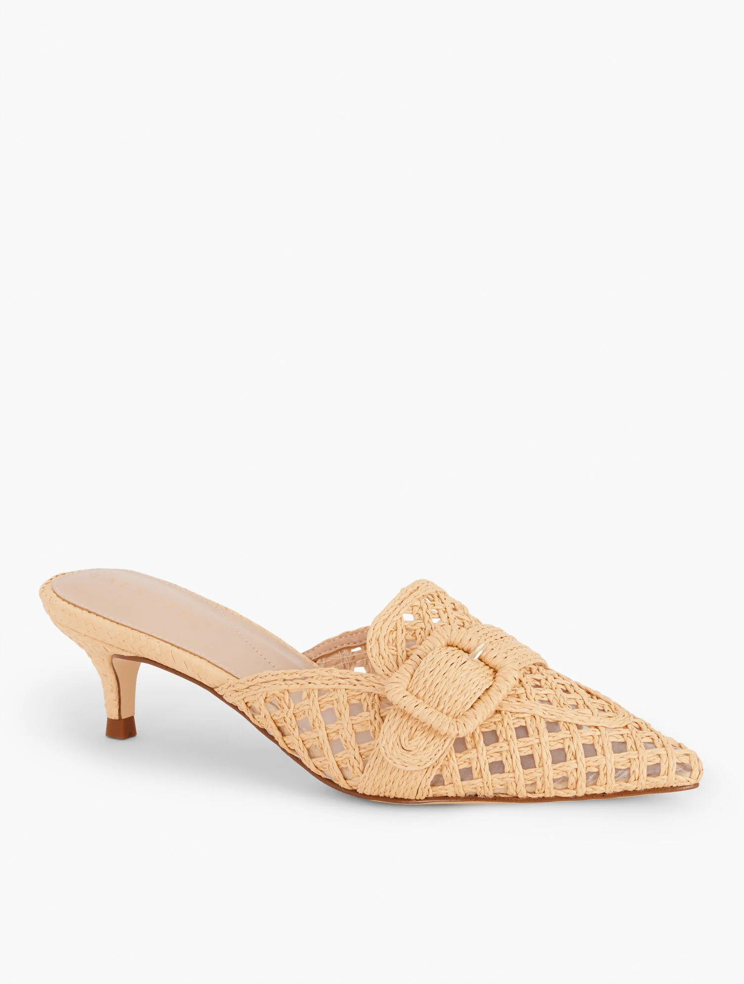 Sylvie Woven Raffia Mules