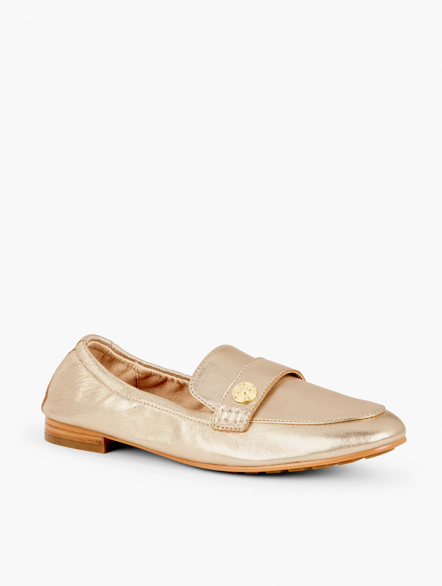 Katrina Soft Sole Metallic Nappa Loafers