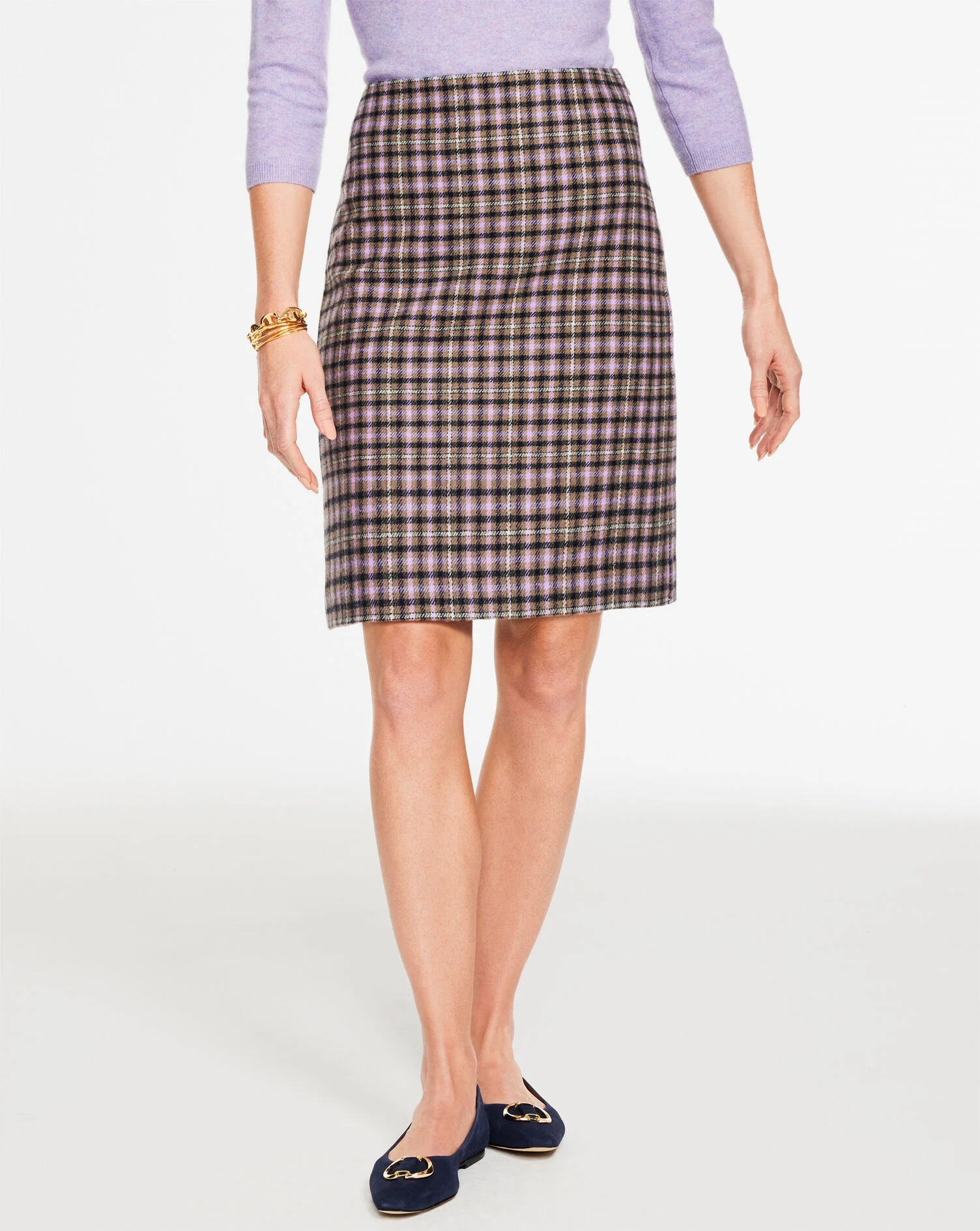 Pemberley Plaid A-Line Skirt