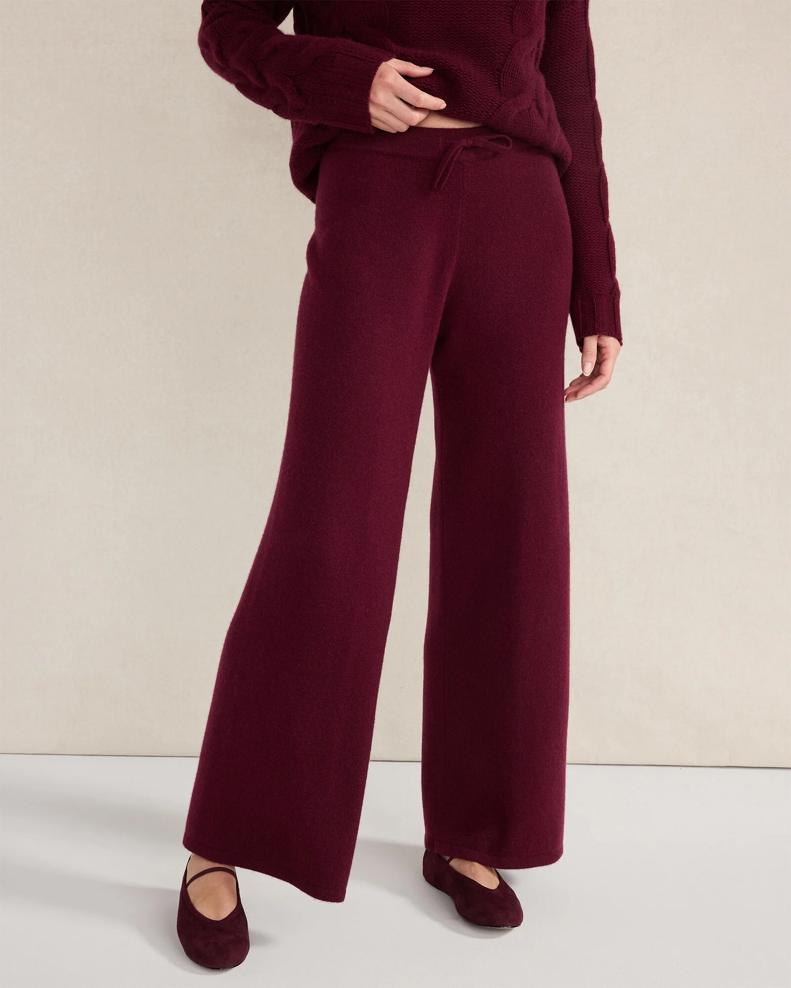 Cashmere Wide Leg Pants