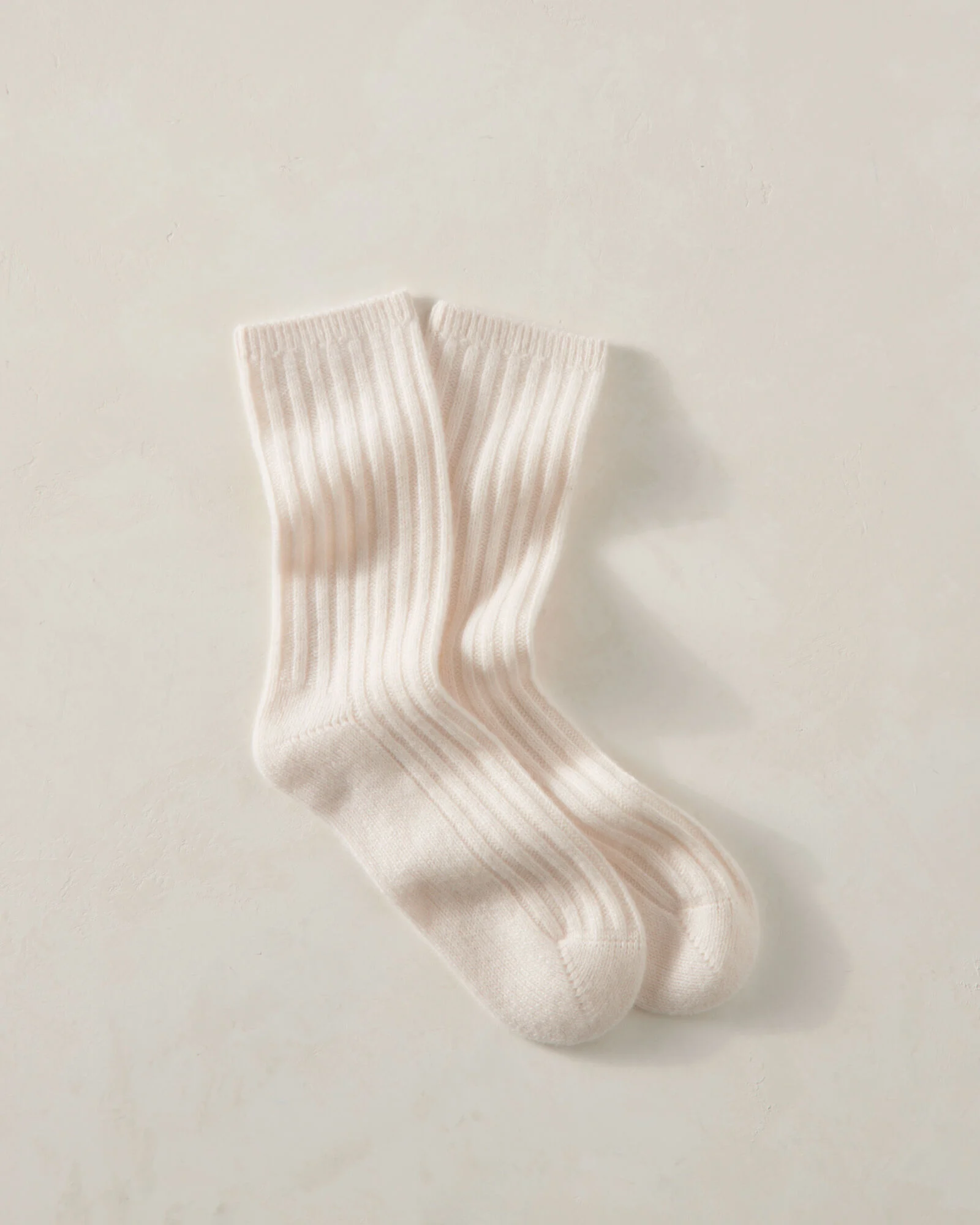 Cashmere Blend Ribbed Socks