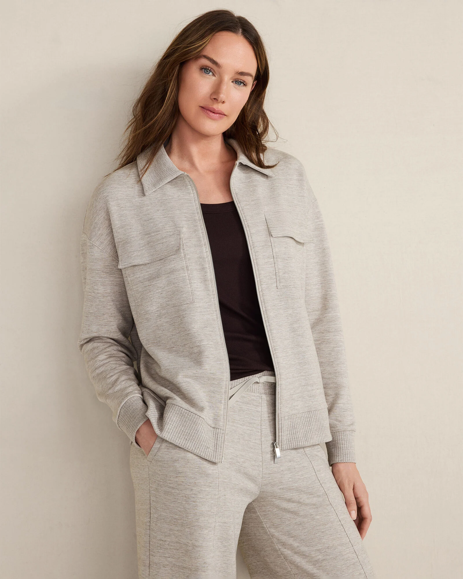 Fleece Collared Jacket