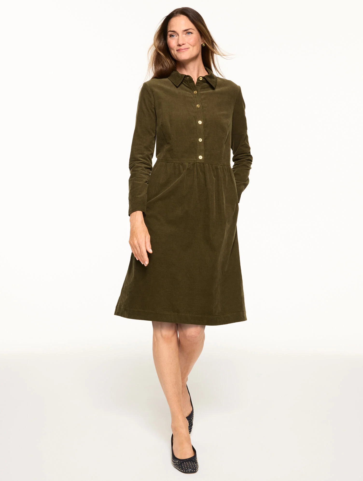 Corduroy Shirtdress