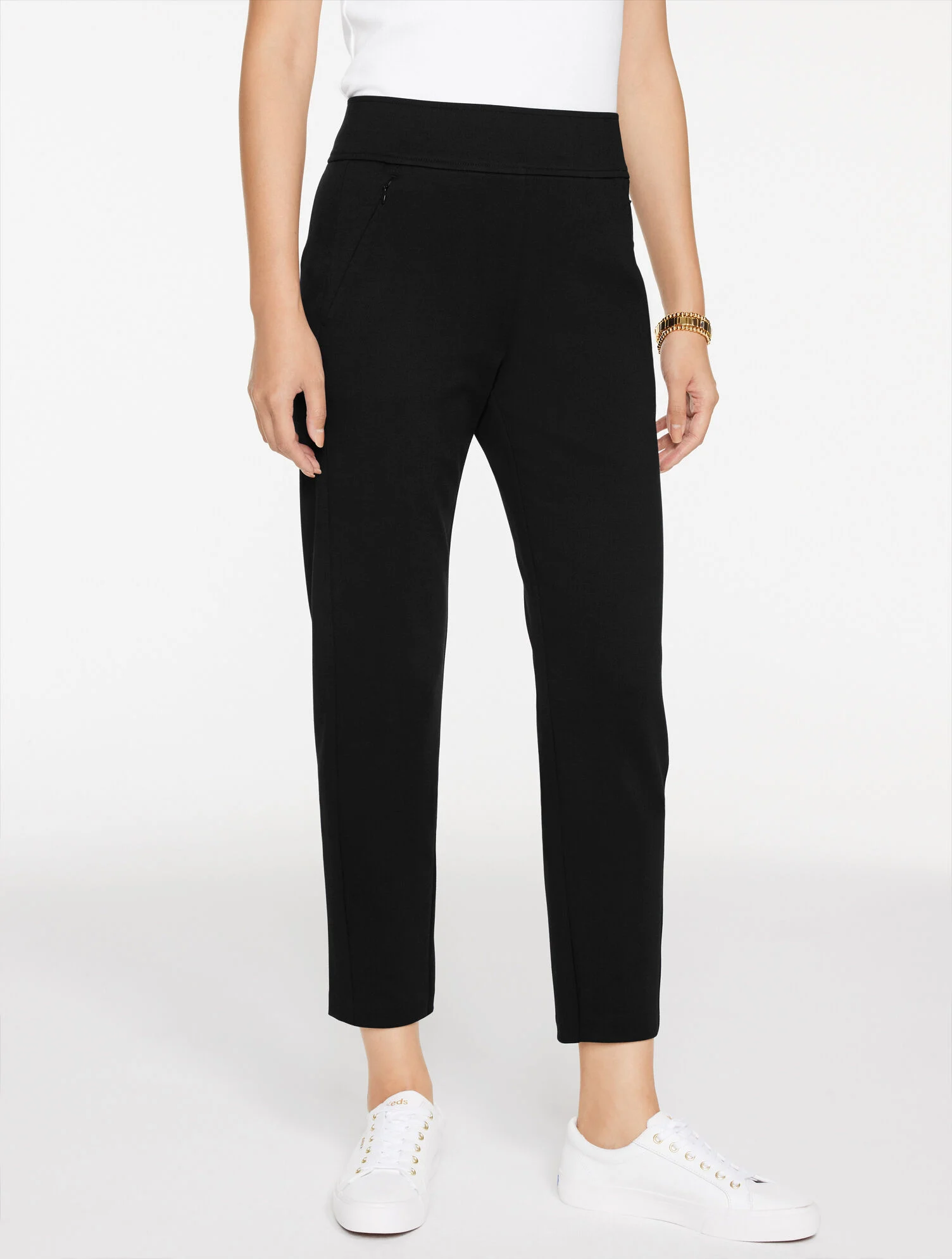 Tapered Leg Passport Ponte Pants