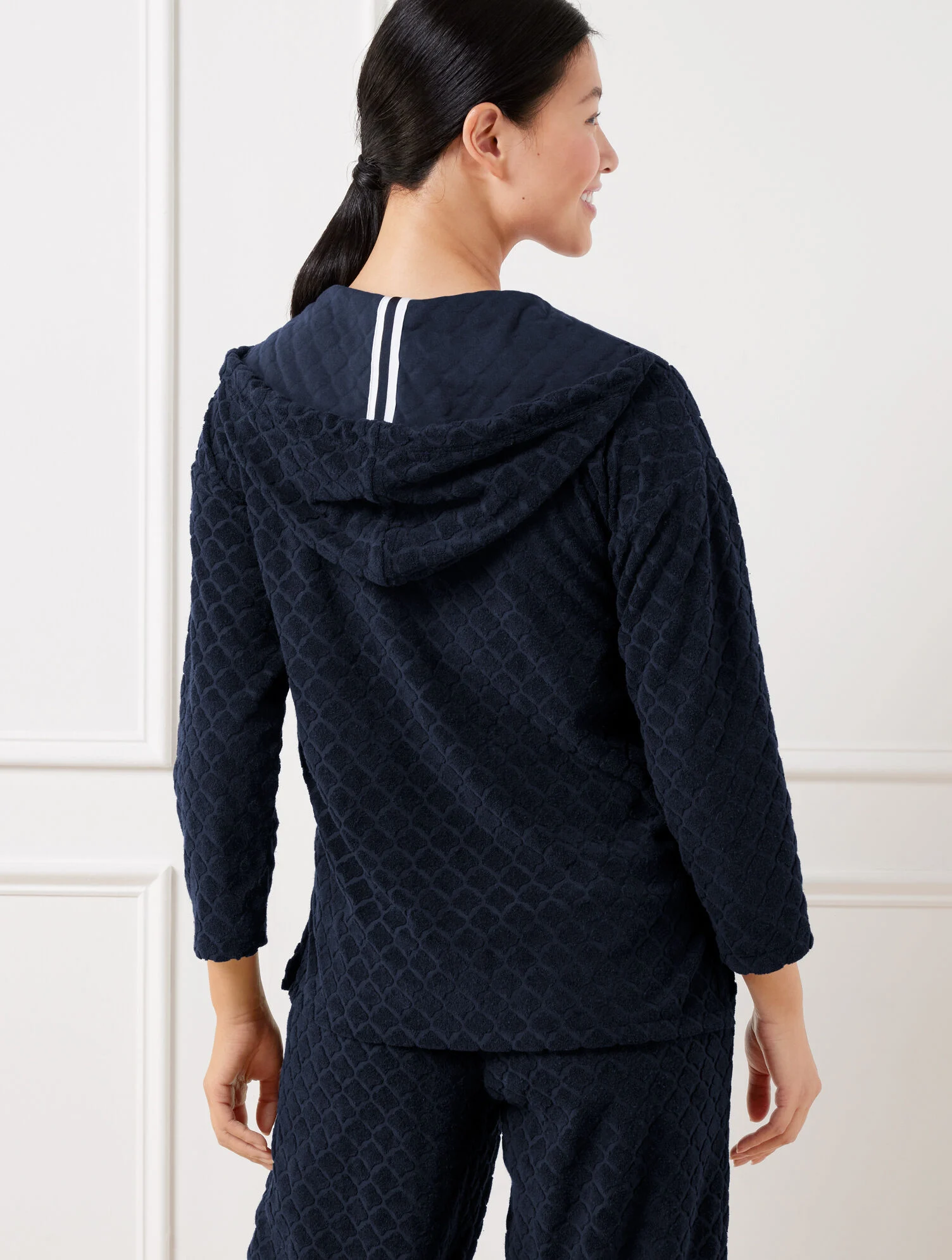 Towel Terry Hooded Pullover - Seashell