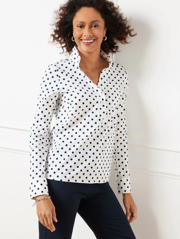 Non-Iron Popover - Lovely Dots